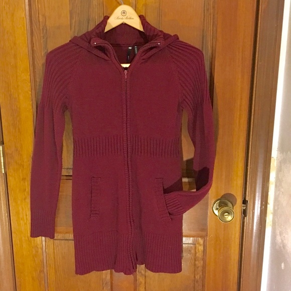 🔴 x3/$15 TAKEOUT LONG HOODED CARDIGAN,SZ M - Picture 2 of 5
